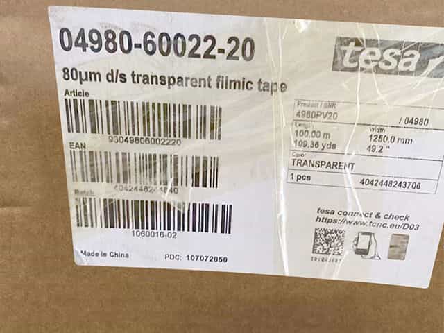 德莎tesa4980透明薄膜雙面膠帶