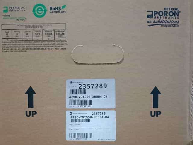 羅杰斯4790-79TS5B-30004-04聚氨酯泡棉